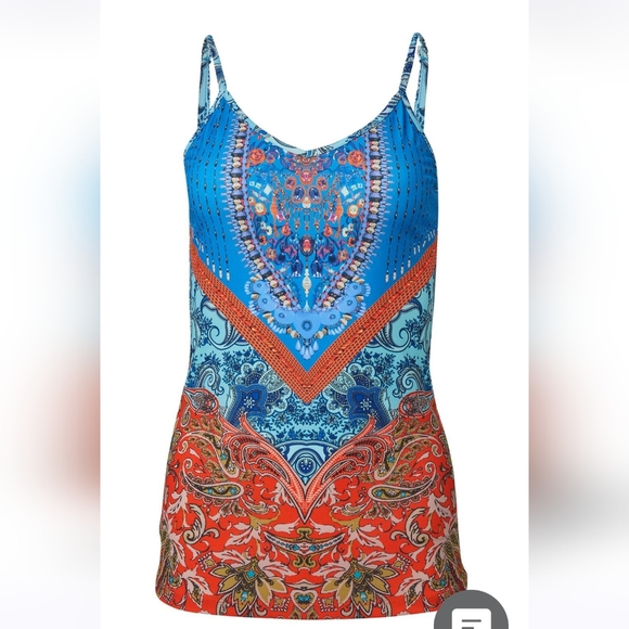 Venus Adjustable shoulder Colorful Tank-Top New in Bag Have 1X & 2X available - Picture 5 of 8